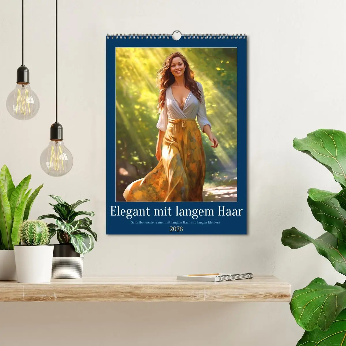 Bild: 9783516313864 | Elegant mit langem Haar (Wandkalender 2026 DIN A3 hoch), CALVENDO...