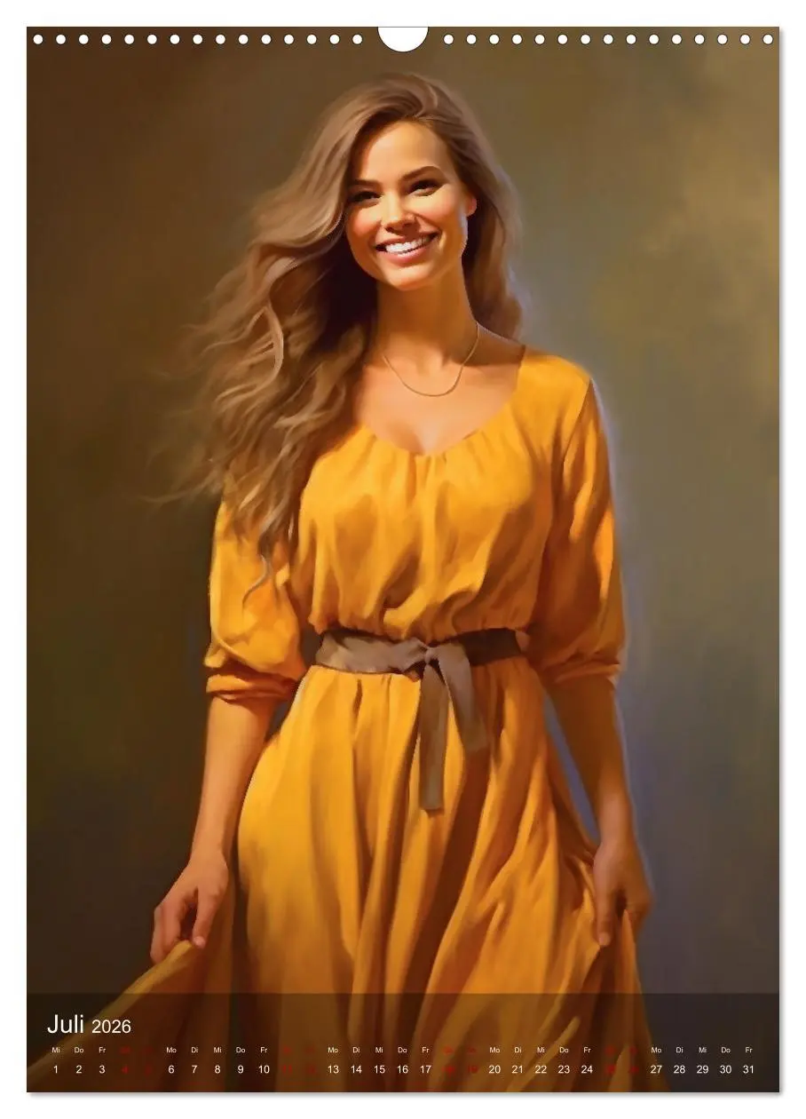 Bild: 9783516313864 | Elegant mit langem Haar (Wandkalender 2026 DIN A3 hoch), CALVENDO...