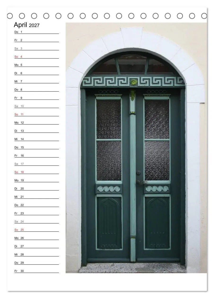 Bild: 9783569953864 | Alte Dänische Türen (Tischkalender 2027 DIN A5 hoch), CALVENDO...