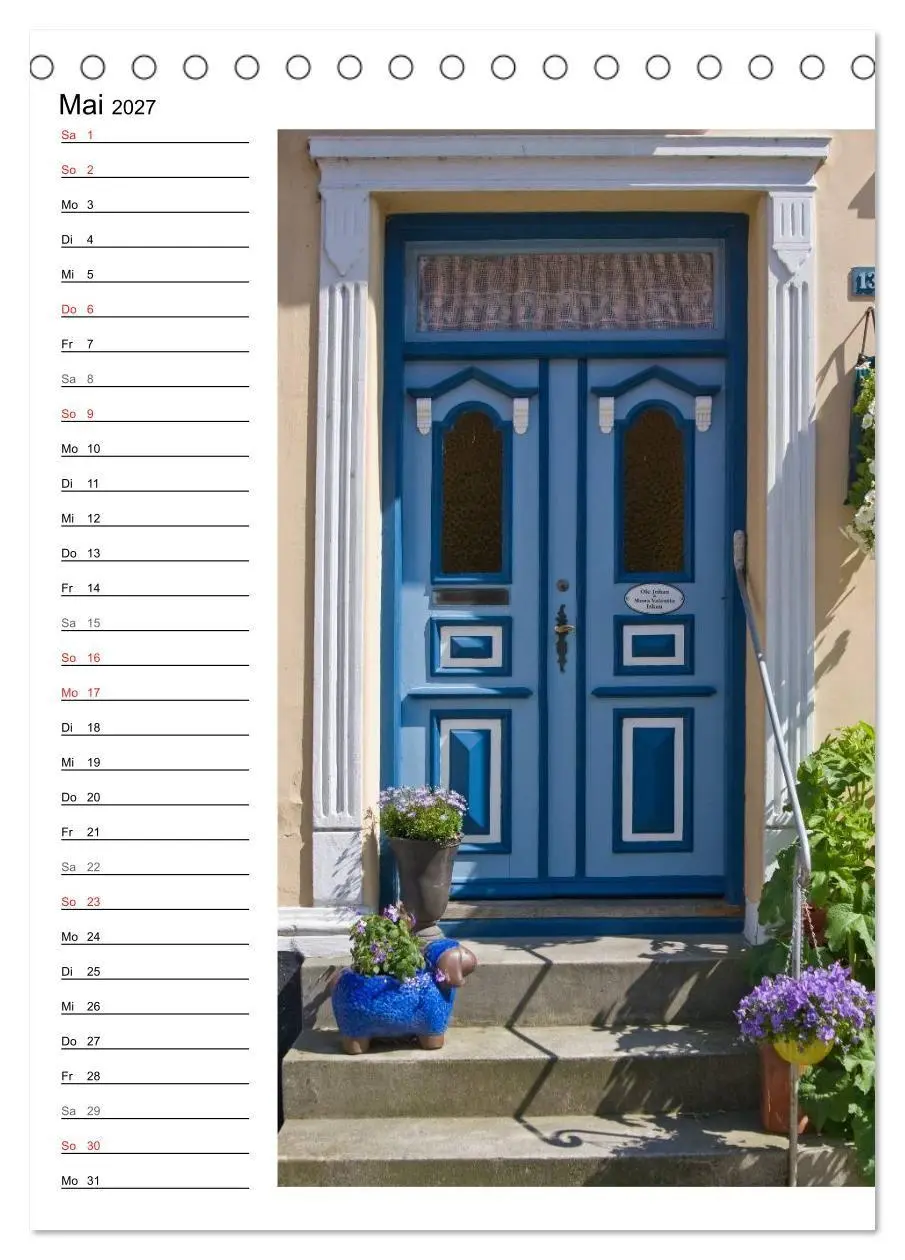 Bild: 9783569953864 | Alte Dänische Türen (Tischkalender 2027 DIN A5 hoch), CALVENDO...