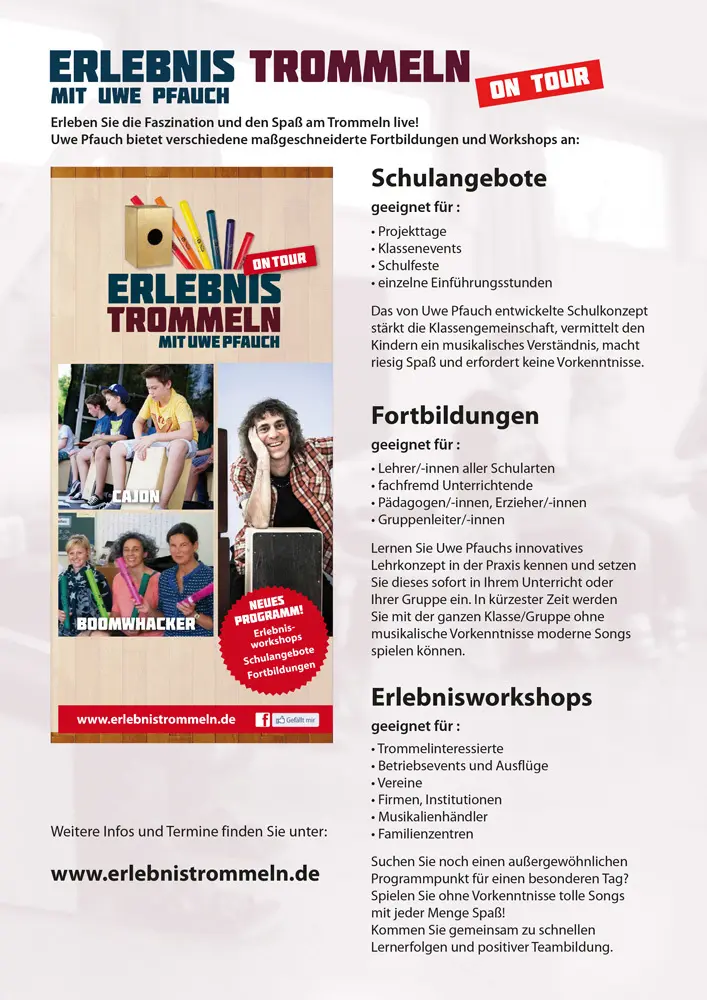 Bild: 9783866263864 | Erlebnis Cajon Songbook + MP3-CD | Uwe Pfauch | Broschüre | 56 S.
