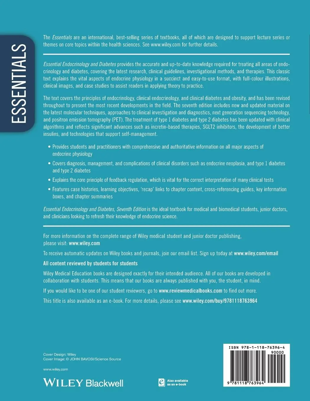 Rückseite: 9781118763964 | Essential Endocrinology and Diabetes | Neil A. Hanley (u. a.) | Buch