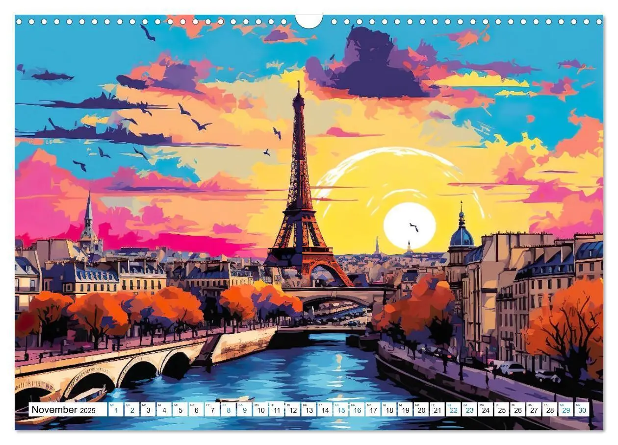 Bild: 9783457143964 | Eiffelturm: Kreativ anders (Wandkalender 2025 DIN A3 quer),...