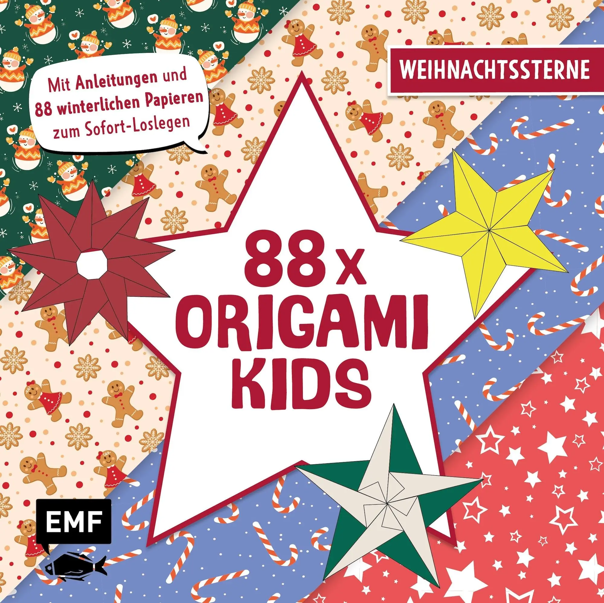 Cover: 9783745923964 | 88 x Origami Kids - Weihnachtssterne | Ina Mielkau (u. a.) | Buch