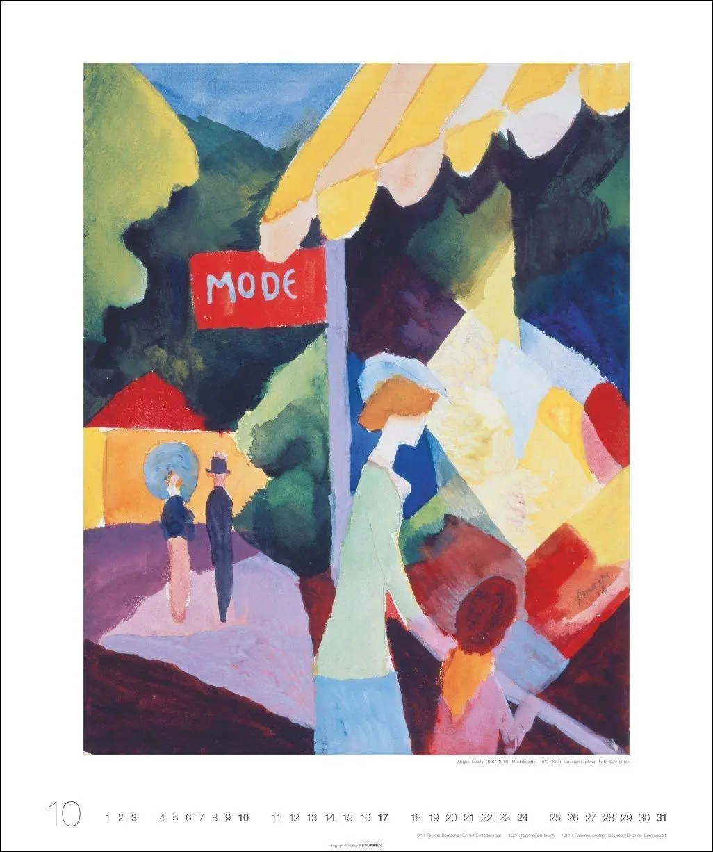 Bild: 9783839903964 | August Macke Edition Kalender 2027 | August Macke | Kalender | 14 S.
