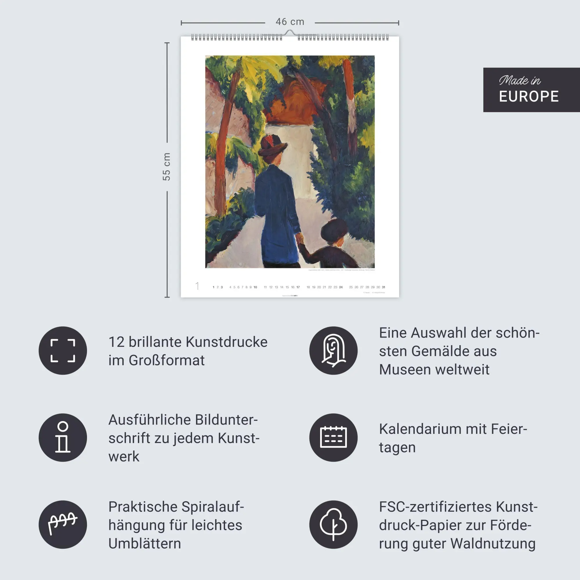 Bild: 9783839903964 | August Macke Edition Kalender 2027 | August Macke | Kalender | 14 S.