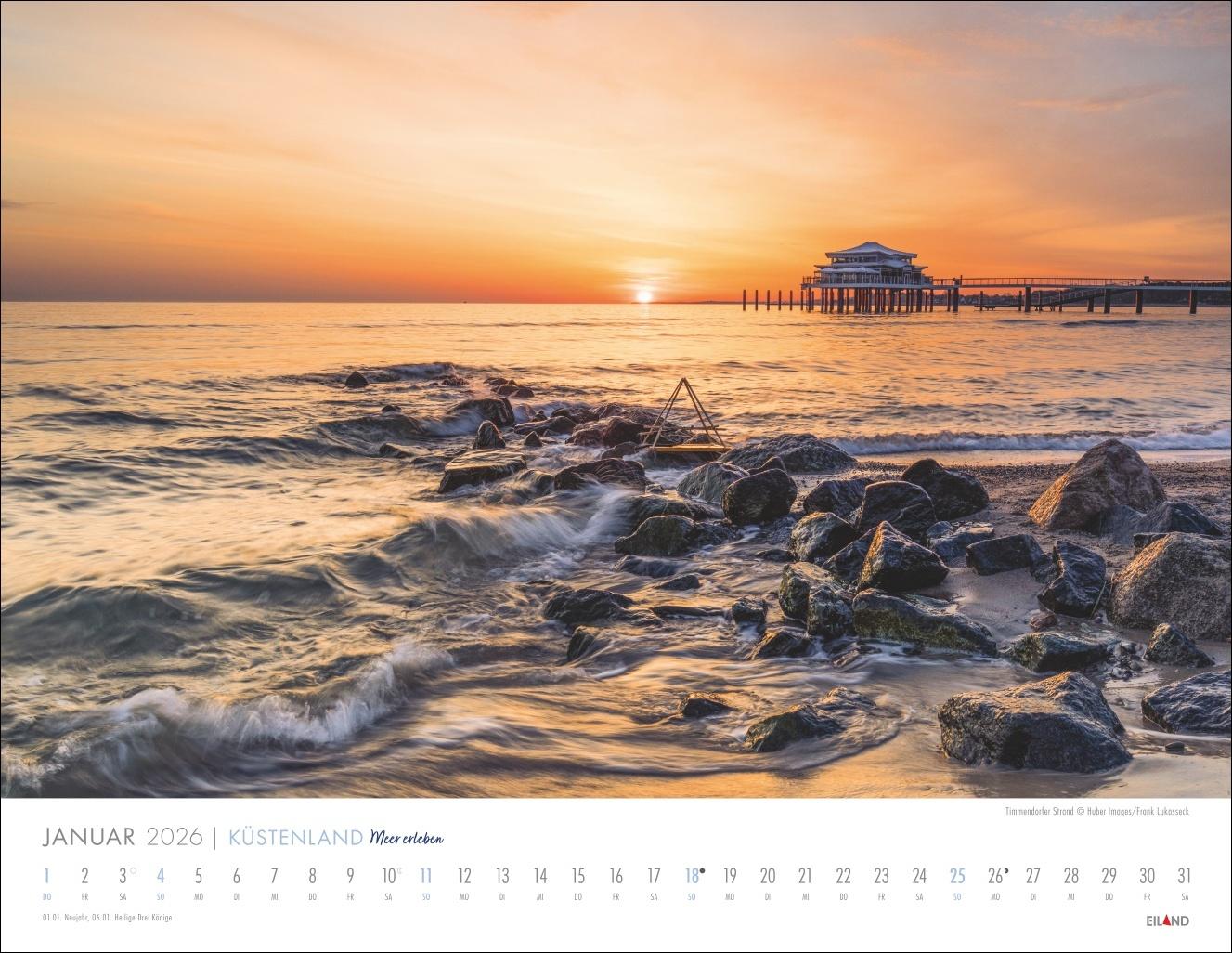 Bild: 9783964023964 | Küstenland Kalender 2026 - Meer erleben | Eiland | Kalender | 13 S.