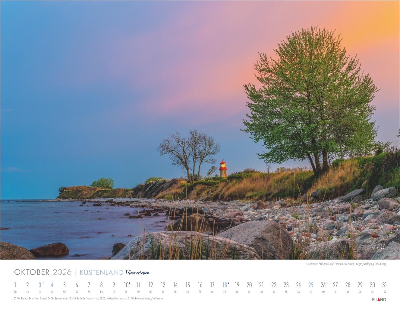 Bild: 9783964023964 | Küstenland Kalender 2026 - Meer erleben | Eiland | Kalender | 13 S.