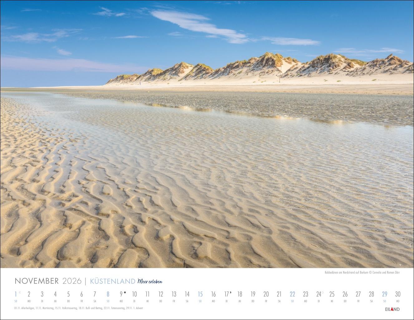 Bild: 9783964023964 | Küstenland Kalender 2026 - Meer erleben | Eiland | Kalender | 13 S.