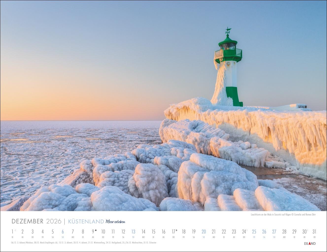 Bild: 9783964023964 | Küstenland Kalender 2026 - Meer erleben | Eiland | Kalender | 13 S.