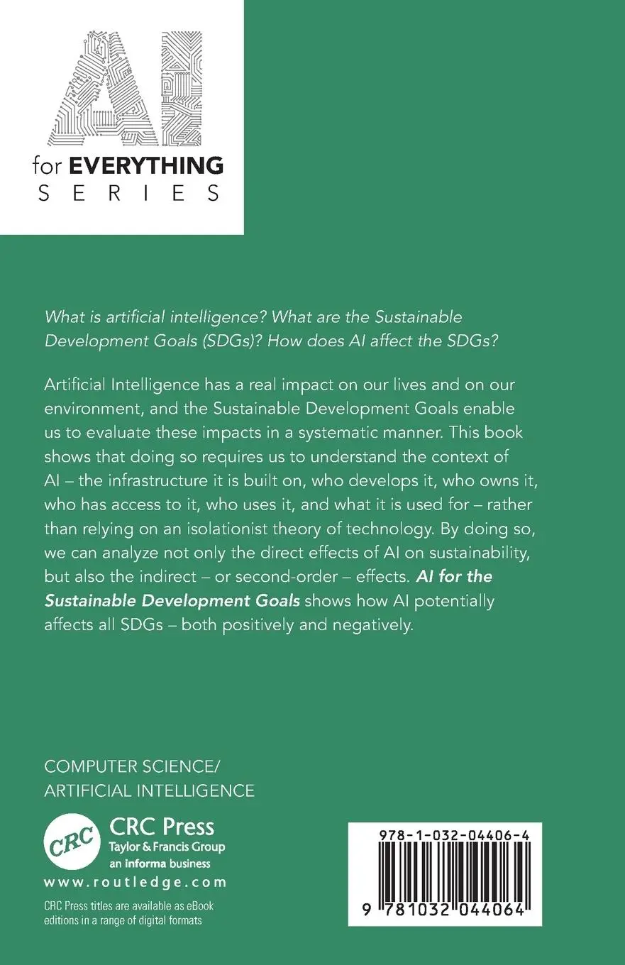 Rückseite: 9781032044064 | AI for the Sustainable Development Goals | Henrik Skaug Sætra | Buch