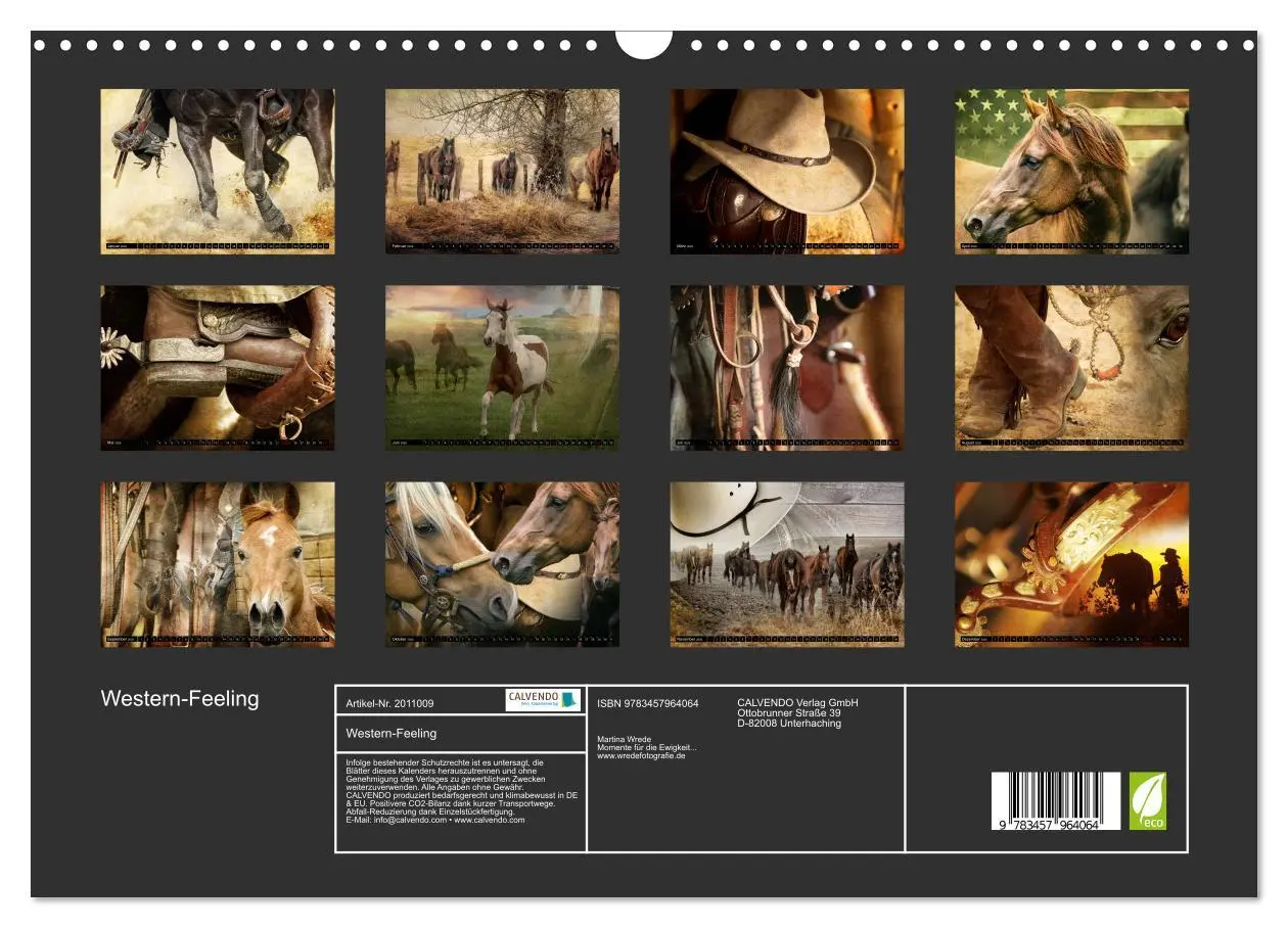 Bild: 9783457964064 | Western-Feeling (Wandkalender 2026 DIN A3 quer), CALVENDO...