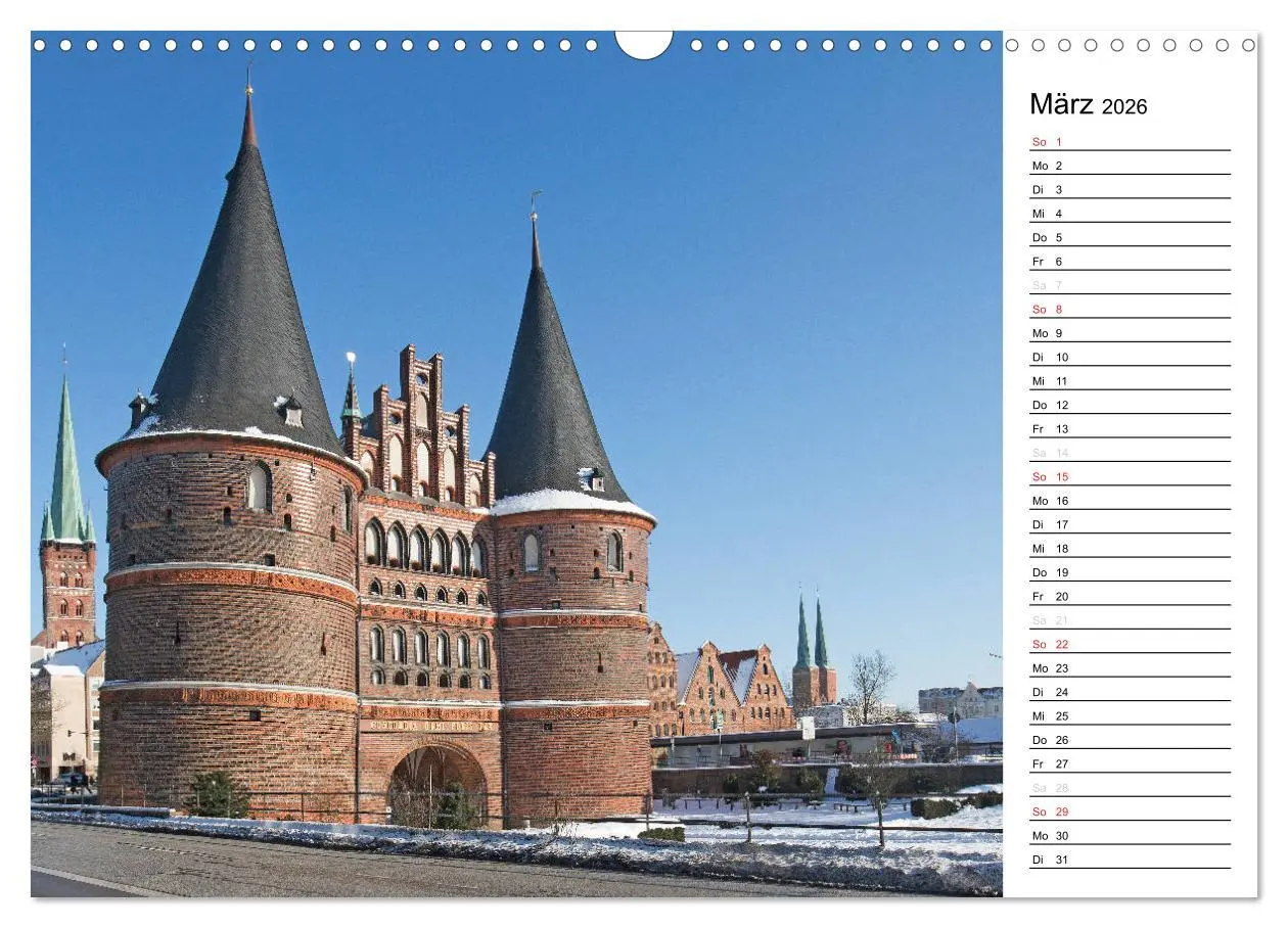 Bild: 9783516124064 | Hansestadt Lübeck / Geburtstagskalender (Wandkalender 2026 DIN A3...