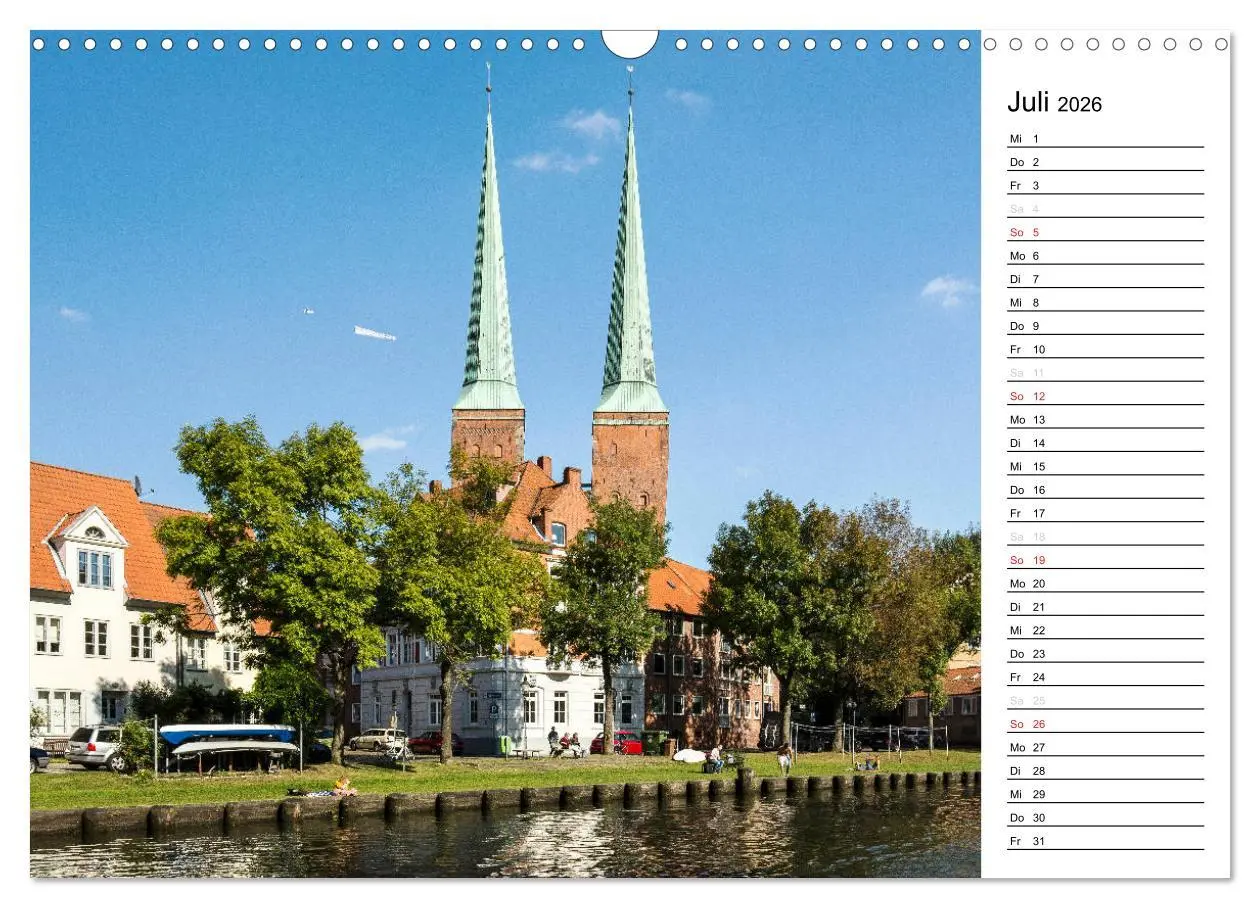 Bild: 9783516124064 | Hansestadt Lübeck / Geburtstagskalender (Wandkalender 2026 DIN A3...