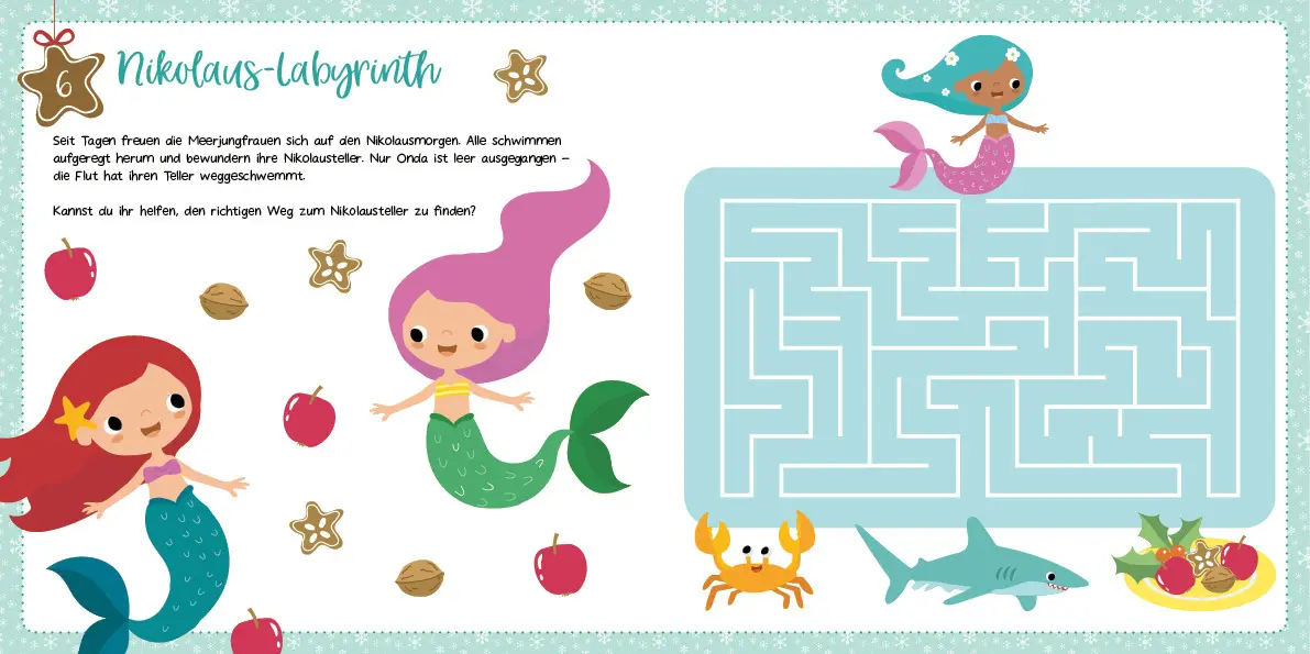 Bild: 9783963474064 | Mein Meerjungrauen-Adventskalender zum Mitmachen | Julia Breitenöder