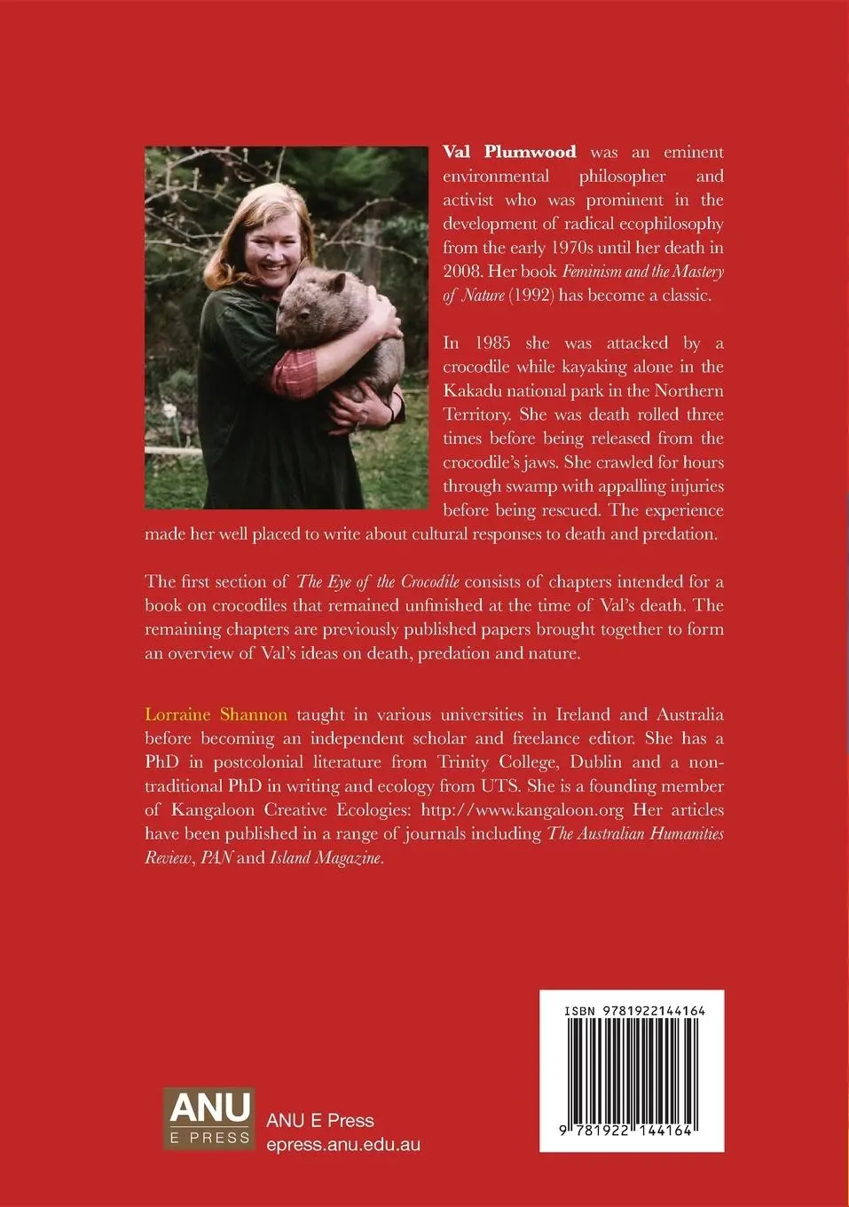 Rückseite: 9781922144164 | The Eye of the Crocodile | Val Plumwood | Taschenbuch | Englisch