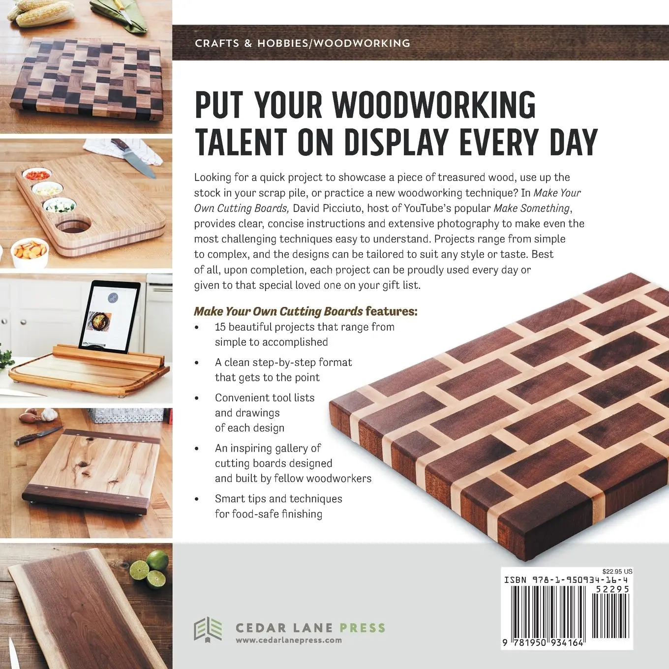 Rückseite: 9781950934164 | Make Your Own Cutting Boards | David Picciuto | Taschenbuch | Englisch