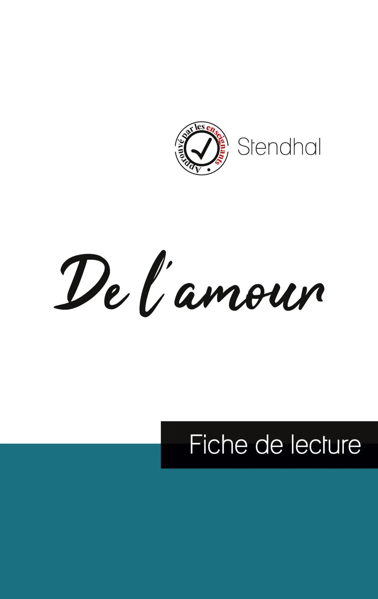 Cover: 9782759314164 | De l'amour de Stendhal (fiche de lecture et analyse complète de...