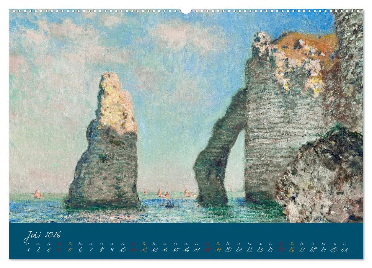 Bild: 9783457264164 | Typisch Monet (hochwertiger Premium Wandkalender 2026 DIN A2 quer),...