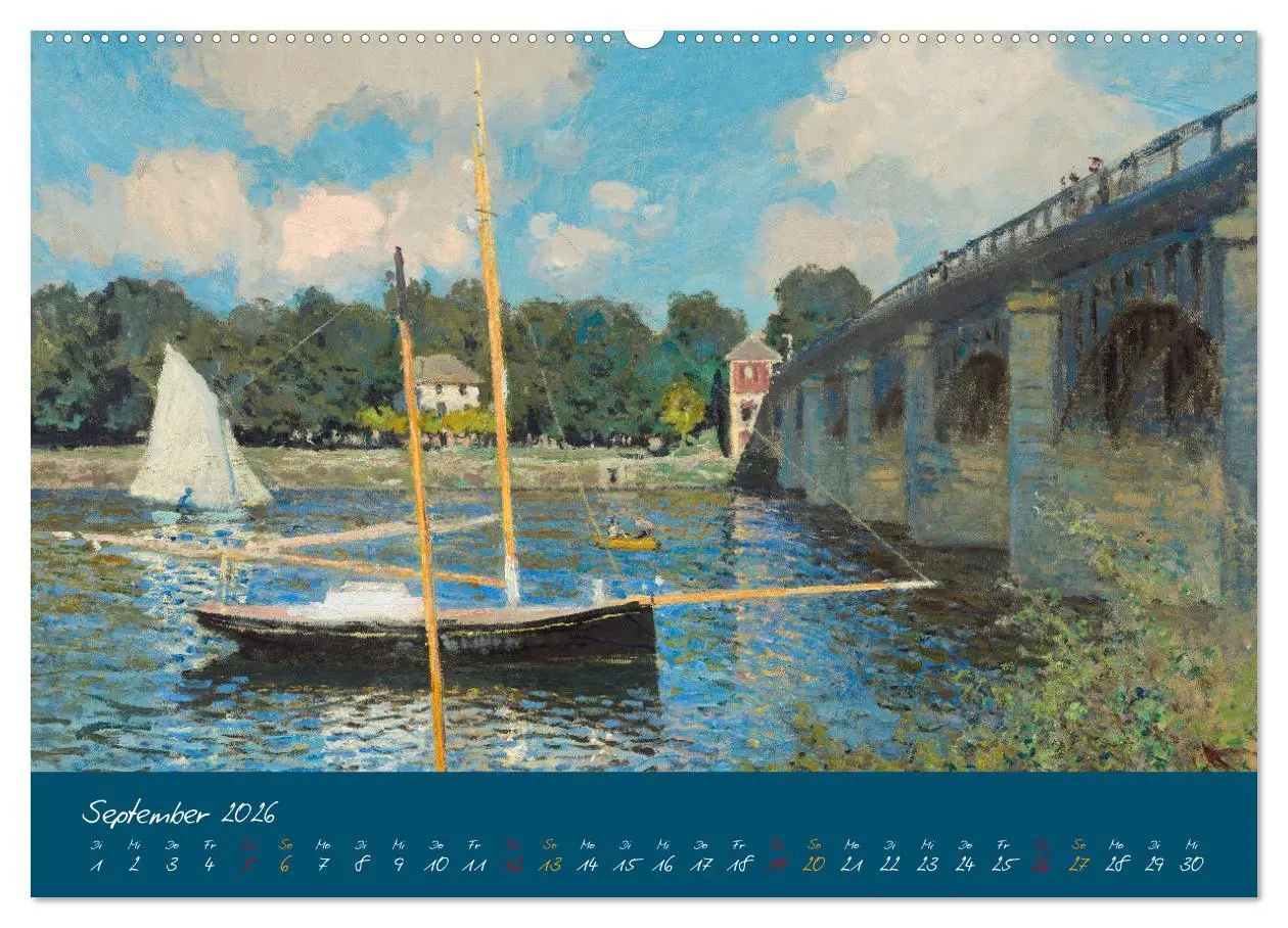 Bild: 9783457264164 | Typisch Monet (hochwertiger Premium Wandkalender 2026 DIN A2 quer),...