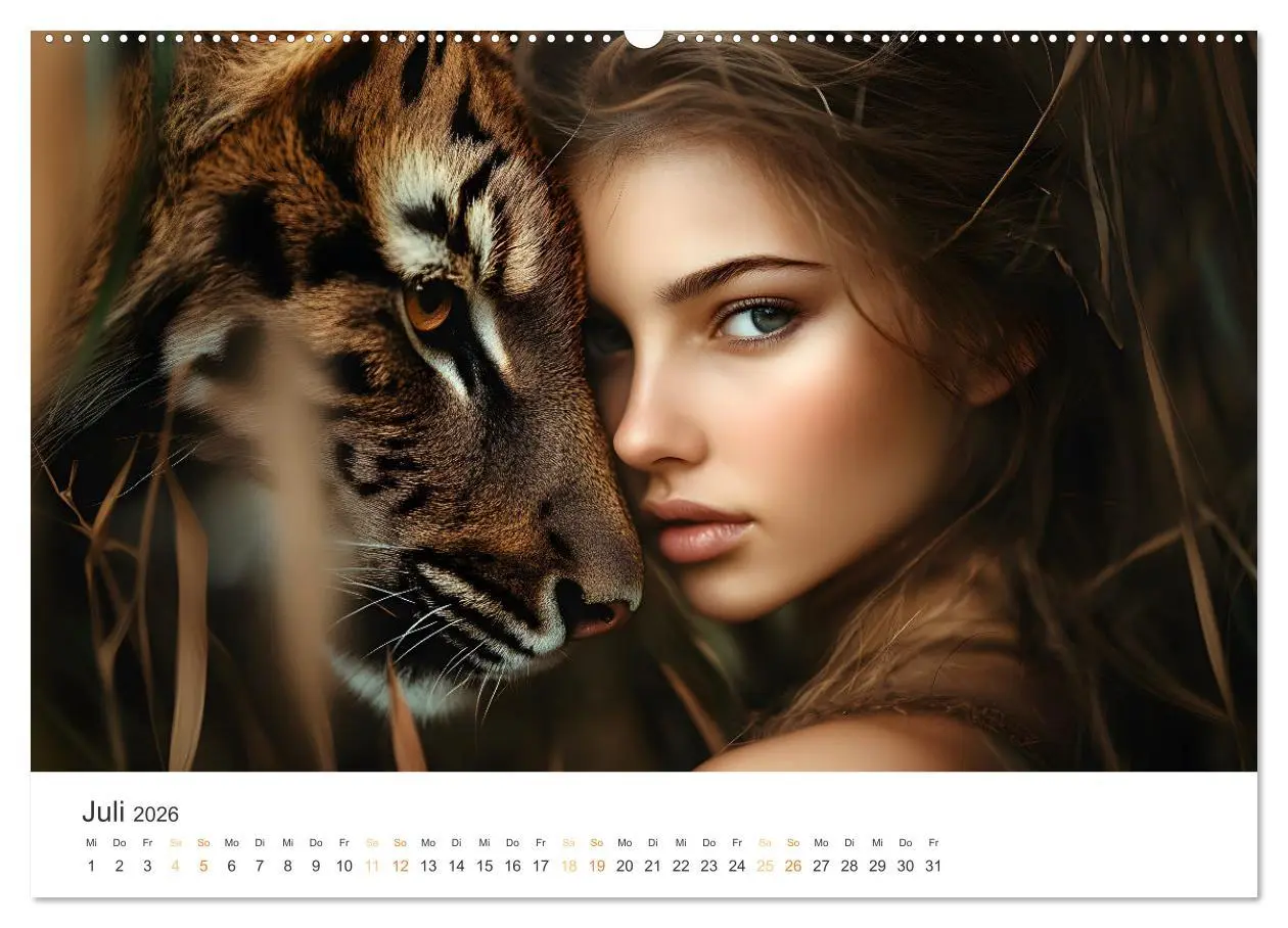 Bild: 9783457334164 | Magische Tierliebe (hochwertiger Premium Wandkalender 2026 DIN A2...