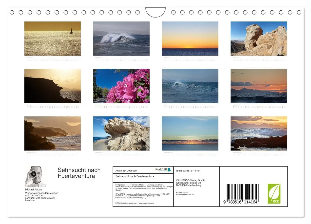 Bild: 9783516114164 | Sehnsucht nach Fuerteventura (Wandkalender 2026 DIN A4 quer),...