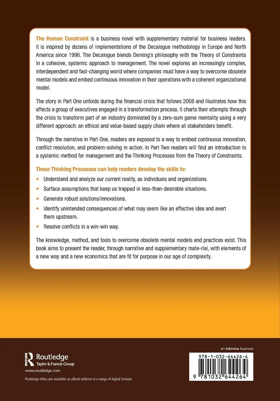 Rückseite: 9781032644264 | The Human Constraint | Angela Montgomery | Taschenbuch | Englisch