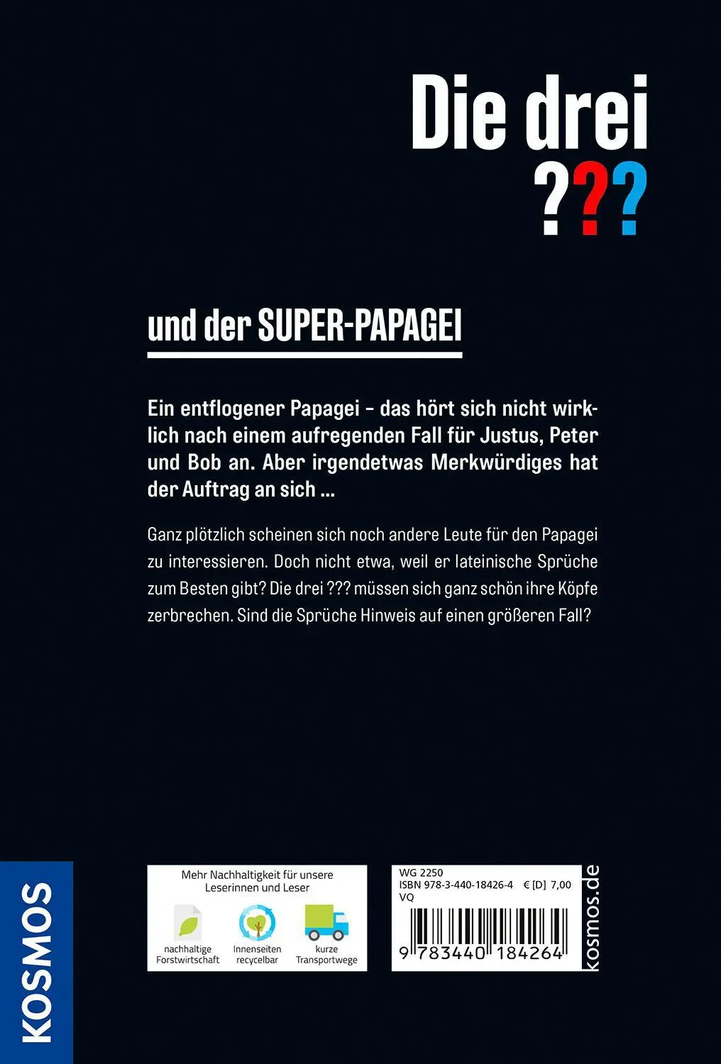 Bild: 9783440184264 | Die drei ??? und der Super-Papagei | Robert Arthur | Taschenbuch