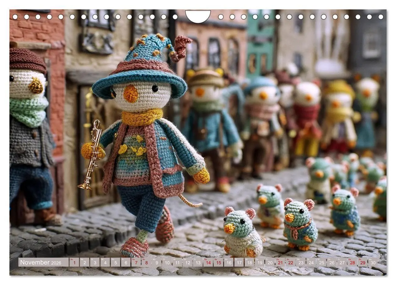 Bild: 9783516654264 | Amigurumi Märchenstunde nach den Gebrüdern Grimm (Wandkalender 2026...