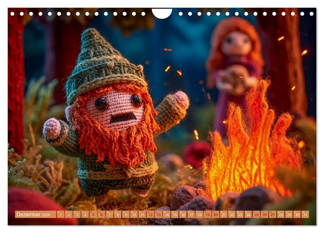 Bild: 9783516654264 | Amigurumi Märchenstunde nach den Gebrüdern Grimm (Wandkalender 2026...
