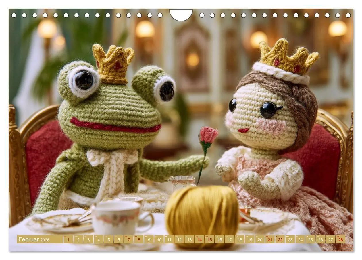 Bild: 9783516654264 | Amigurumi Märchenstunde nach den Gebrüdern Grimm (Wandkalender 2026...