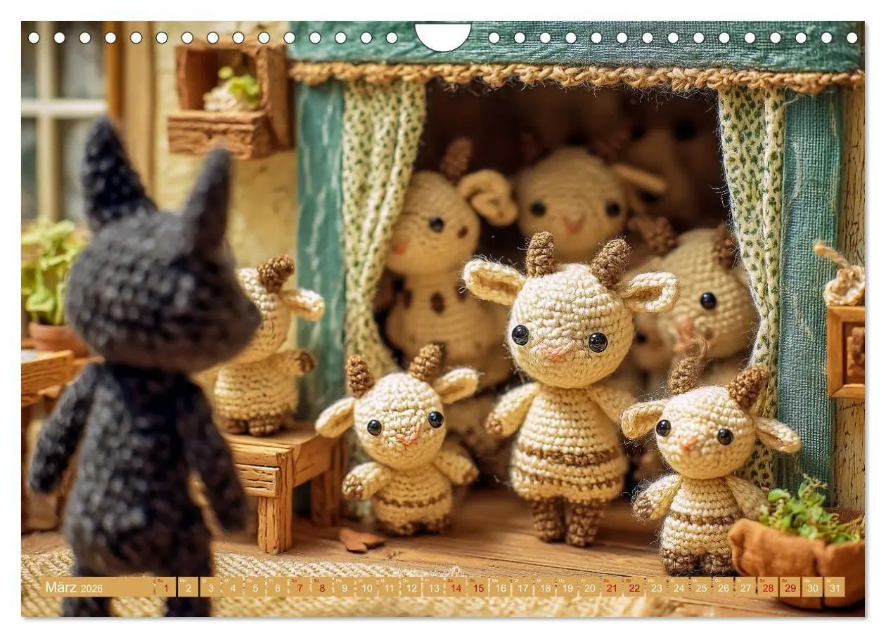 Bild: 9783516654264 | Amigurumi Märchenstunde nach den Gebrüdern Grimm (Wandkalender 2026...