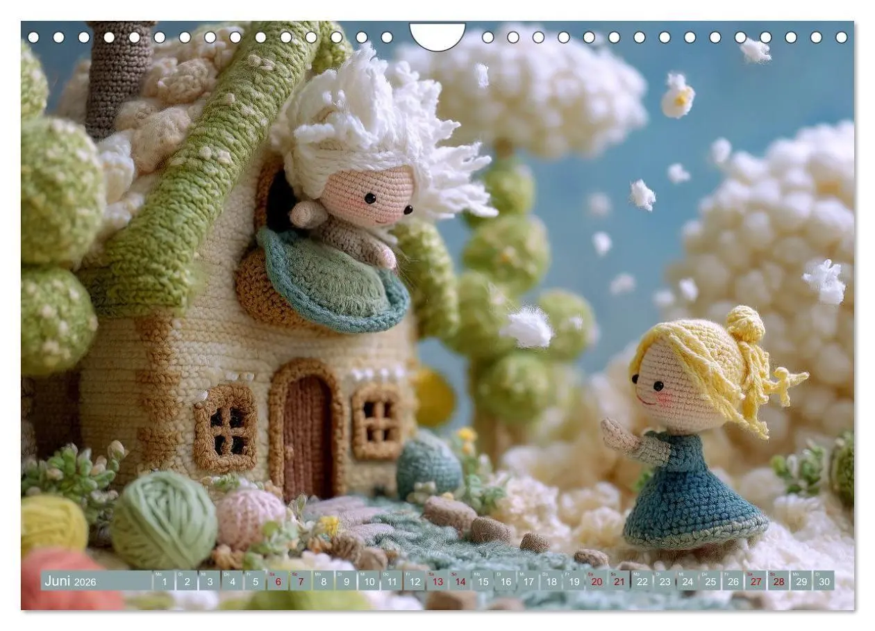 Bild: 9783516654264 | Amigurumi Märchenstunde nach den Gebrüdern Grimm (Wandkalender 2026...