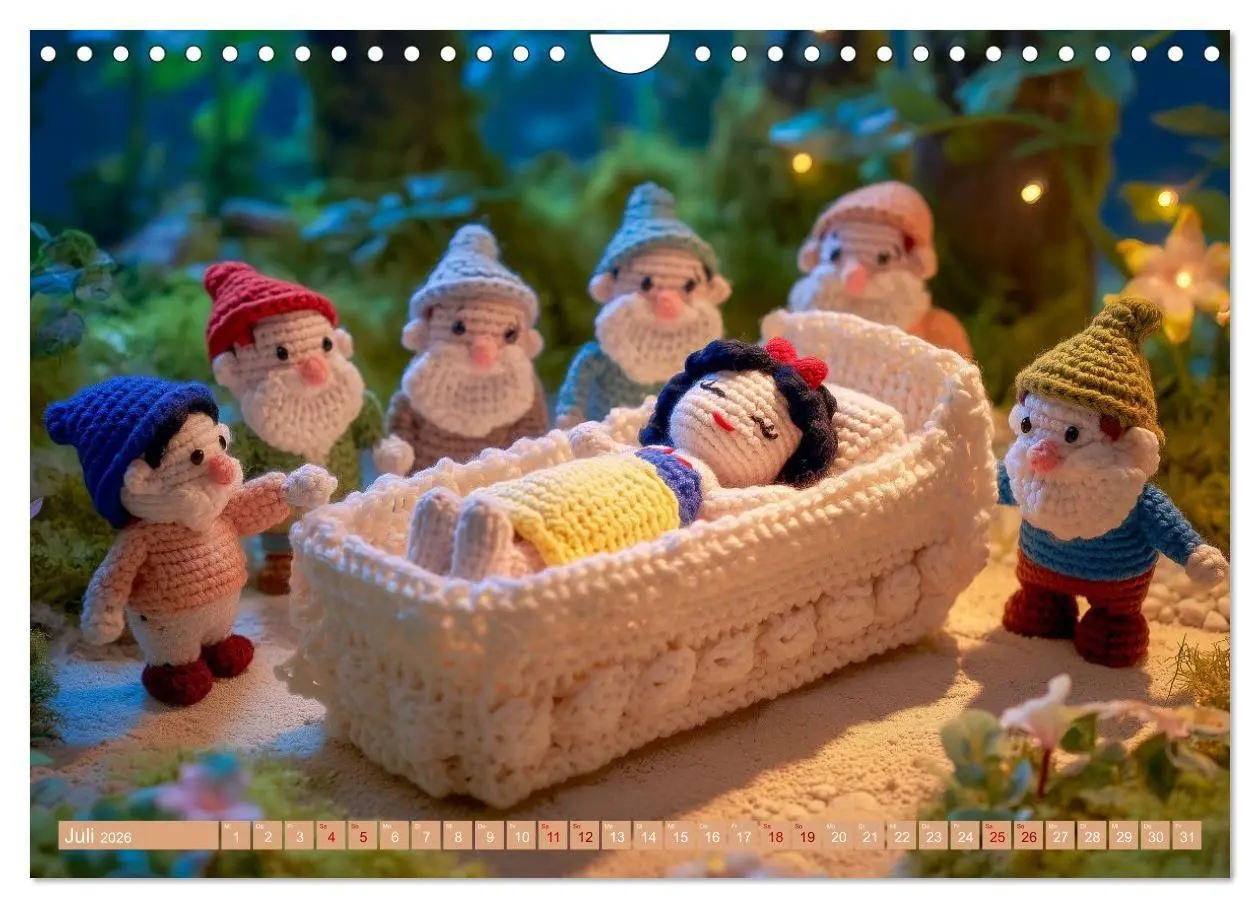 Bild: 9783516654264 | Amigurumi Märchenstunde nach den Gebrüdern Grimm (Wandkalender 2026...