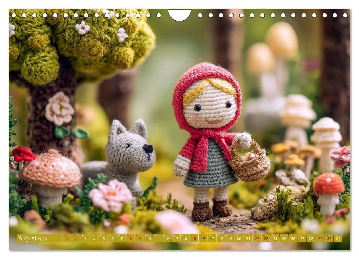Bild: 9783516654264 | Amigurumi Märchenstunde nach den Gebrüdern Grimm (Wandkalender 2026...