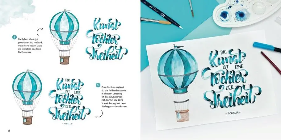 Bild: 9783862304264 | Brushpens | Handlettering &amp; Illustrationen | Nina Rötters | Buch