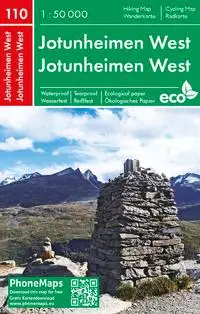 Cover: 9788074454264 | Jotunheimen West, Wander - Radkarte 1 : 50 000 | Berndt | (Land-)Karte