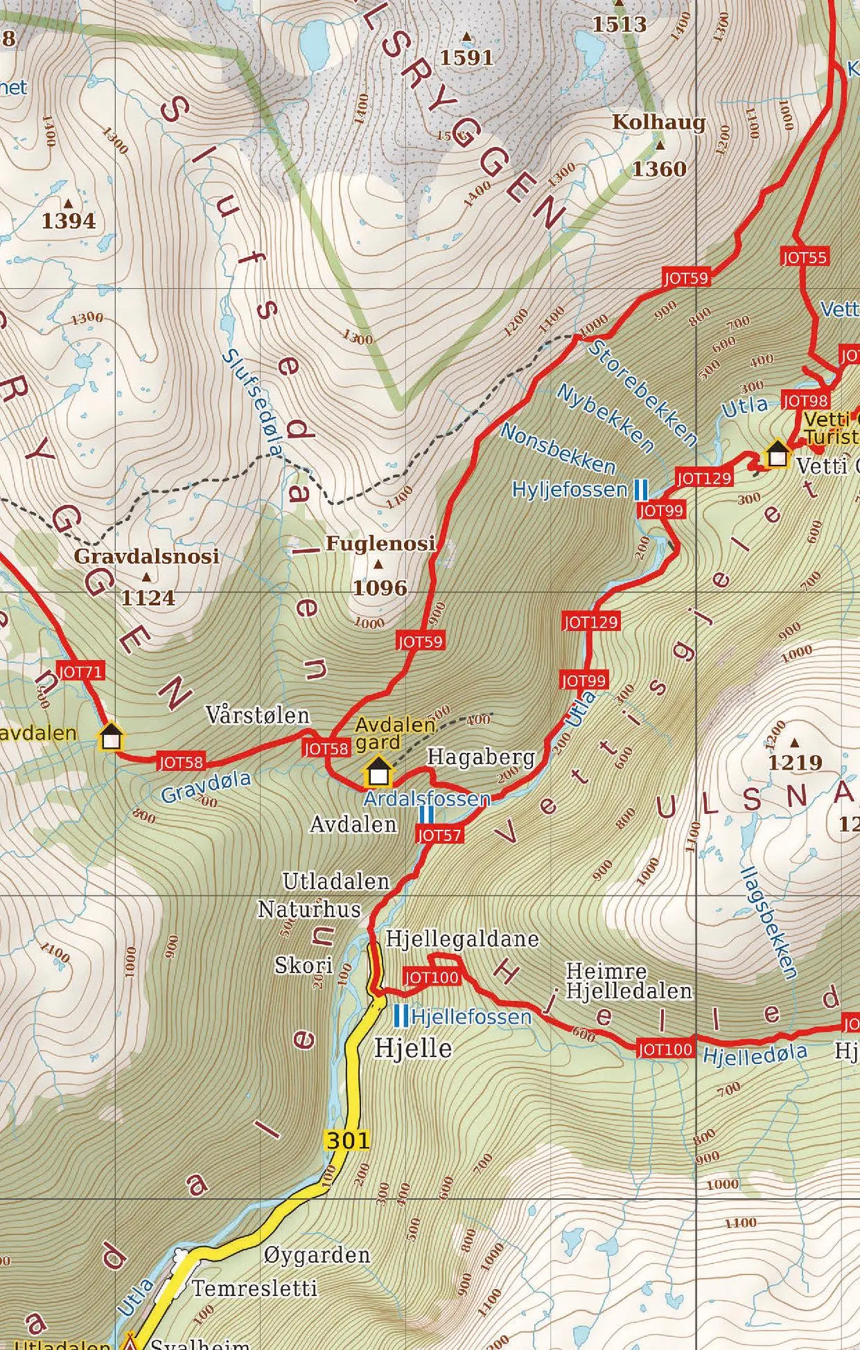 Bild: 9788074454264 | Jotunheimen West, Wander - Radkarte 1 : 50 000 | Berndt | (Land-)Karte