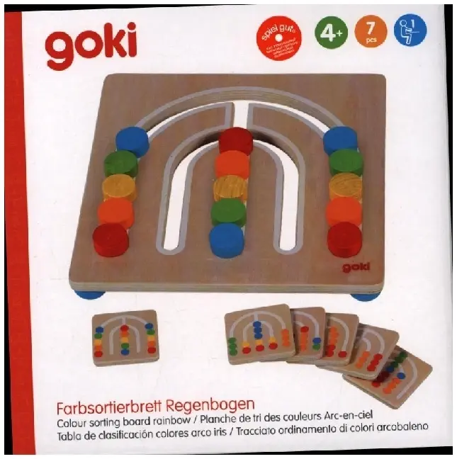 Cover: 4013594584364 | Farbsortierbrett Regenbogen | Spiel | Faltschachtel | 58436 | Deutsch