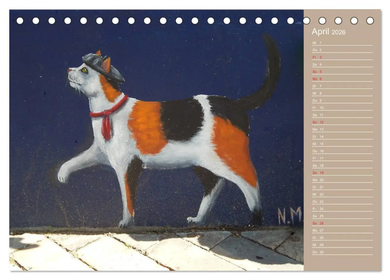 Bild: 9783457934364 | Flensburger Katzen (Tischkalender 2026 DIN A5 quer), CALVENDO...
