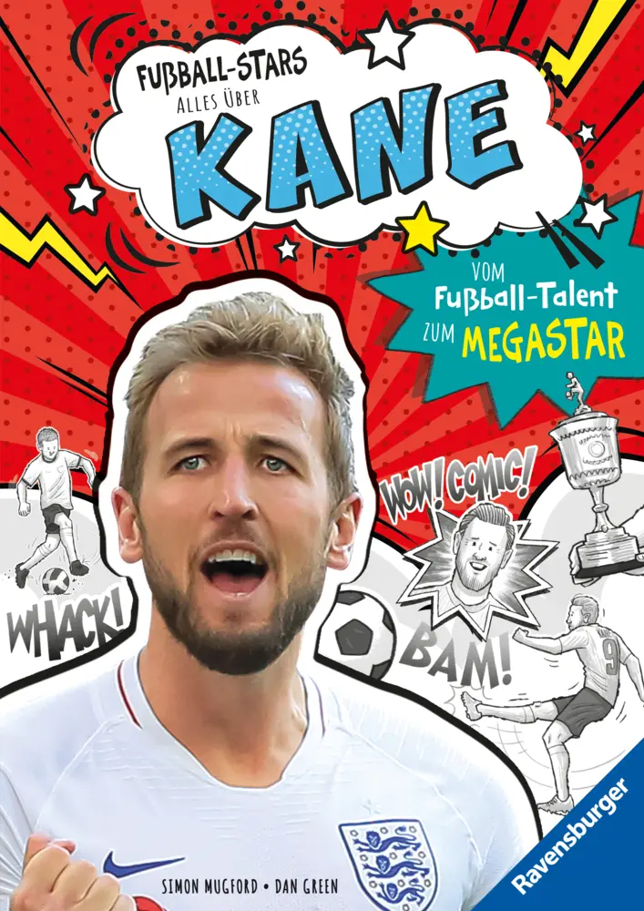 Cover: 9783473464364 | Fußball-Stars - Alles über Kane. Vom Fußball-Talent zum Megastar