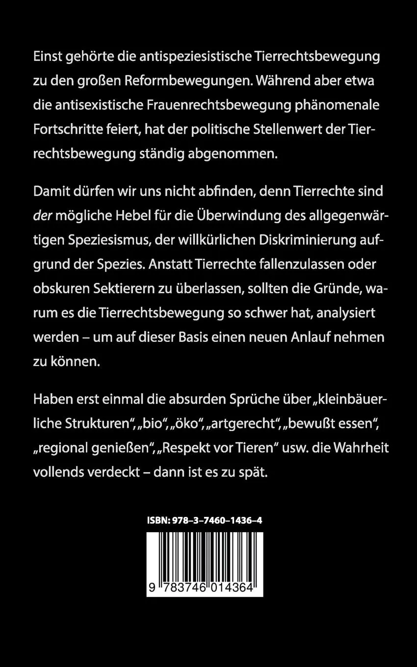 Rückseite: 9783746014364 | Tierrechte - Das Ende einer Illusion? | Helmut F. Kaplan | Taschenbuch