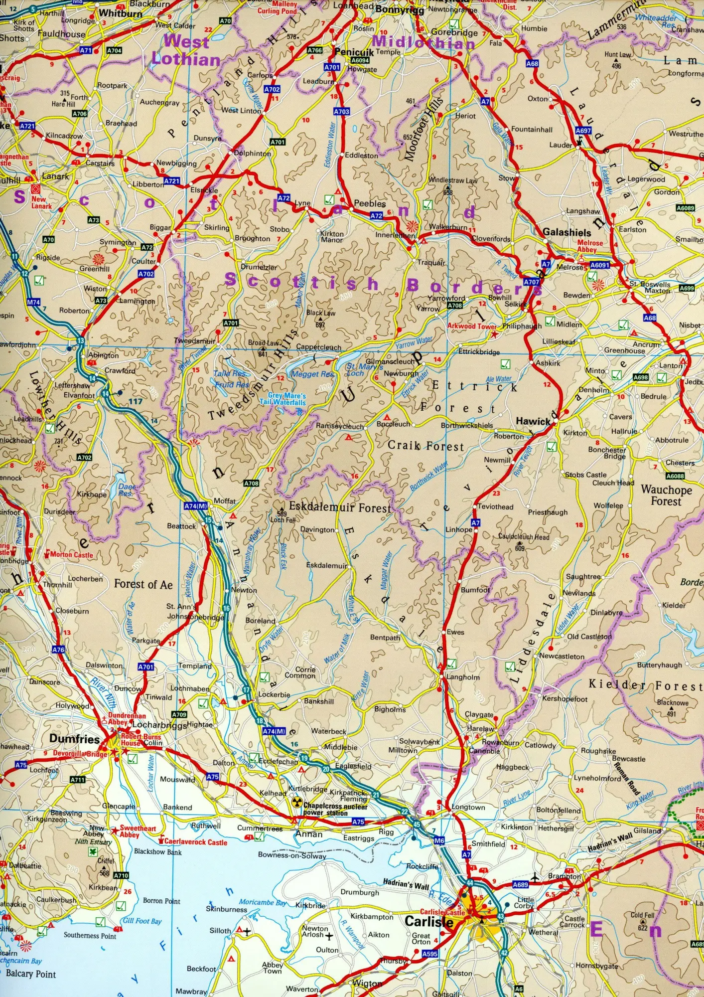 Bild: 9783831774364 | Reise Know-How Landkarte Nord- und Mittelengland / Northern England...