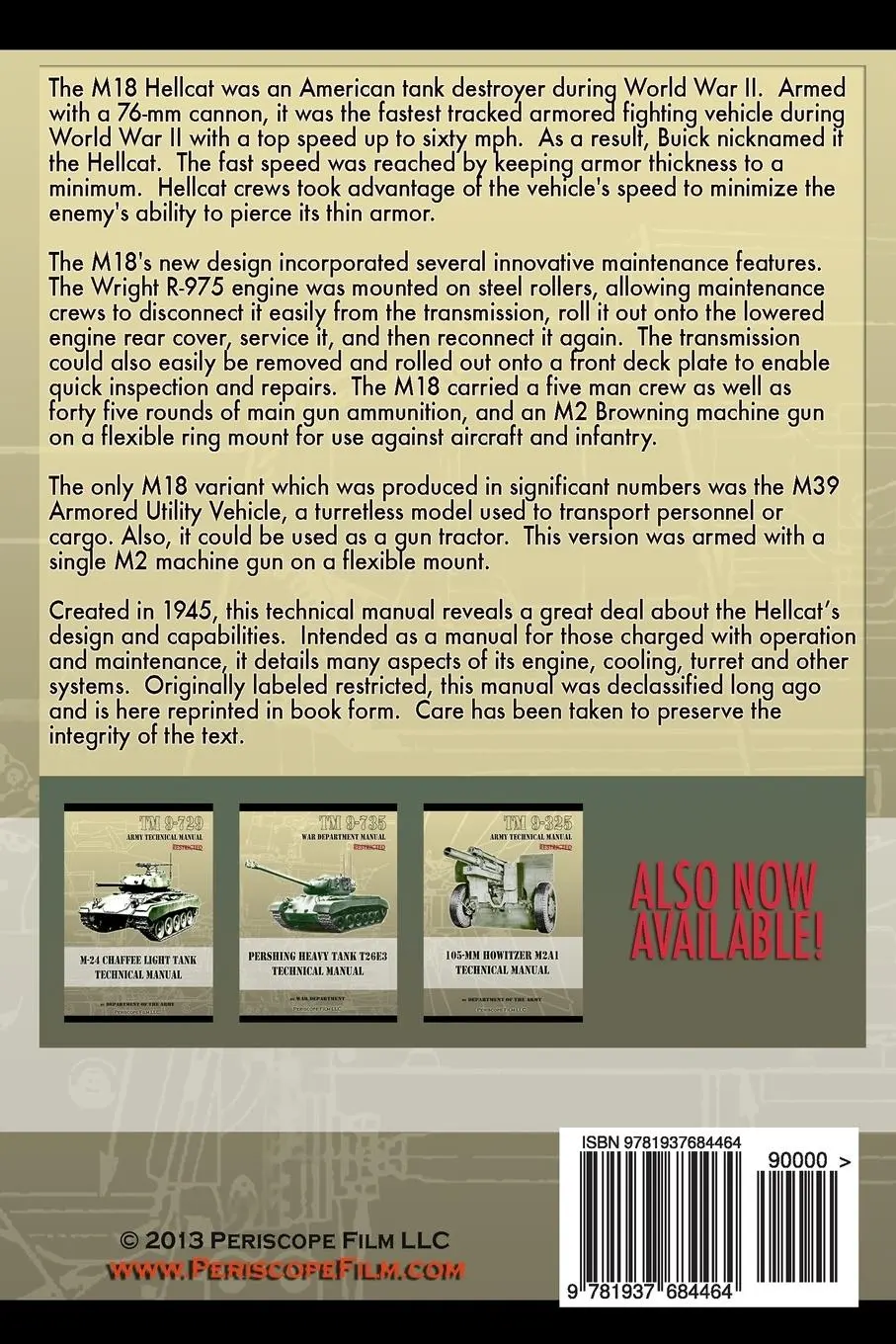 Rückseite: 9781937684464 | TM 9-755 76-mm Gun Motor Carriage M18 Hellcat and Armored Utility...