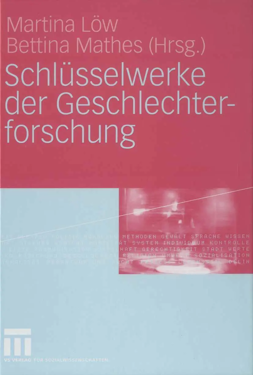 Cover: 9783322804464 | Schlüsselwerke der Geschlechterforschung | Bettina Mathes (u. a.)