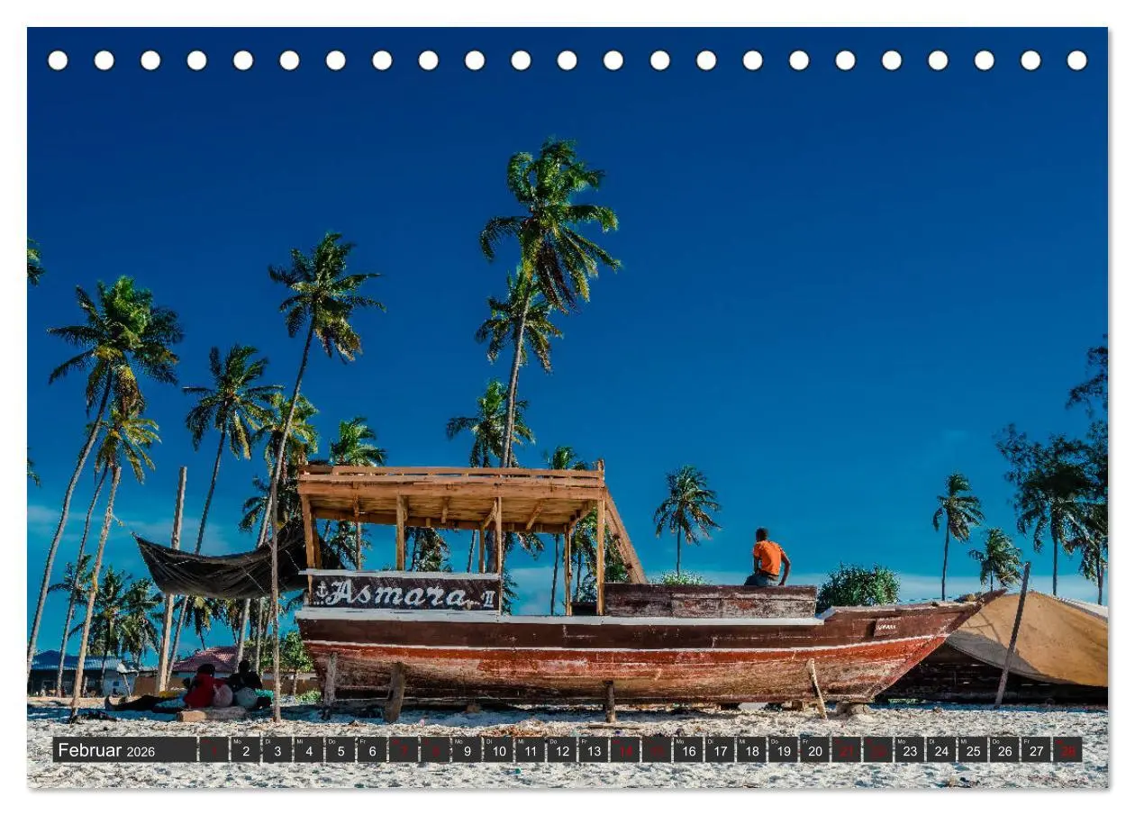 Bild: 9783457854464 | Inselparadies Sansibar (Tischkalender 2026 DIN A5 quer), CALVENDO...