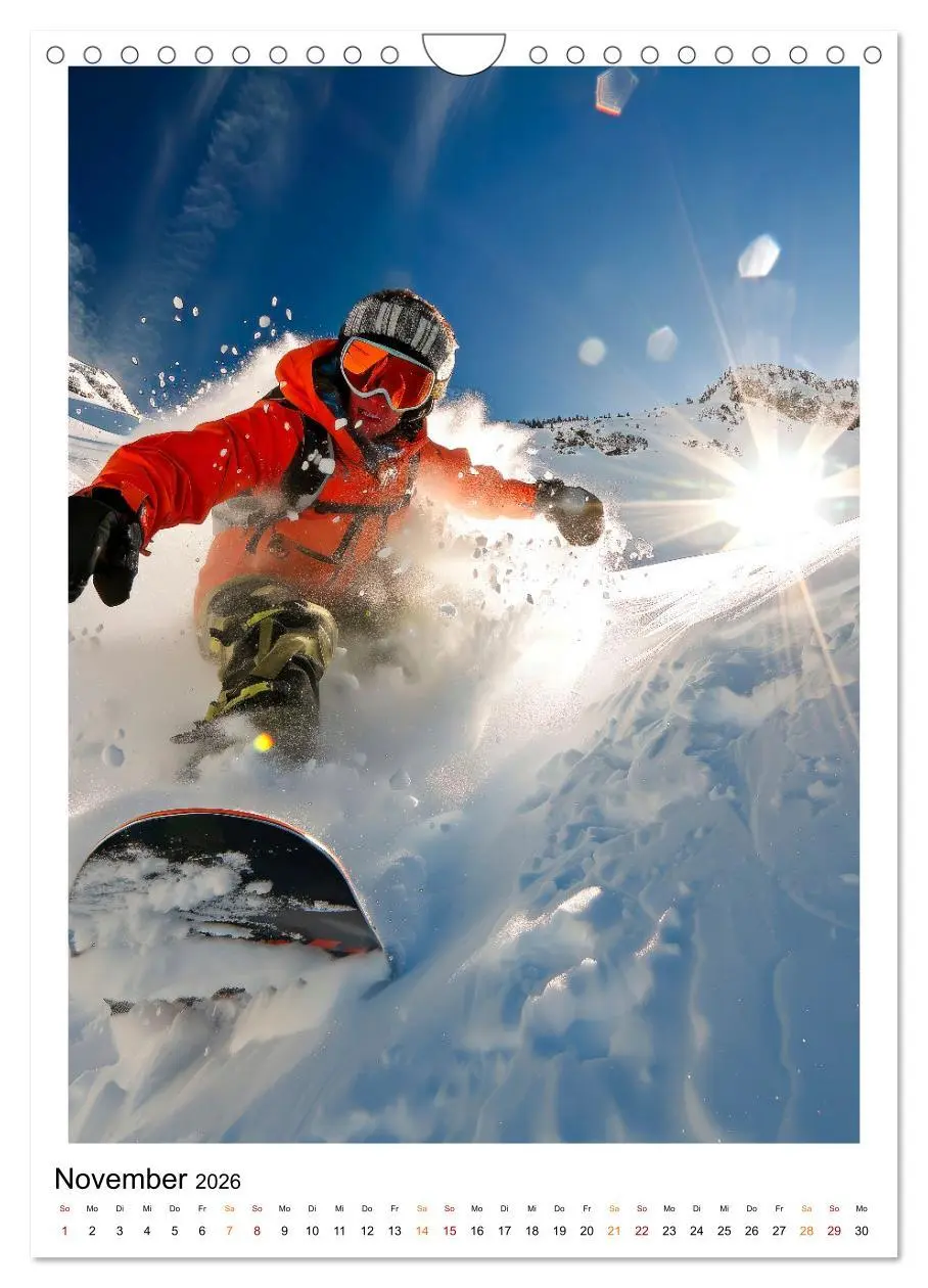 Bild: 9783516254464 | Snowboarden - coole Tage (Wandkalender 2026 DIN A4 hoch), CALVENDO...