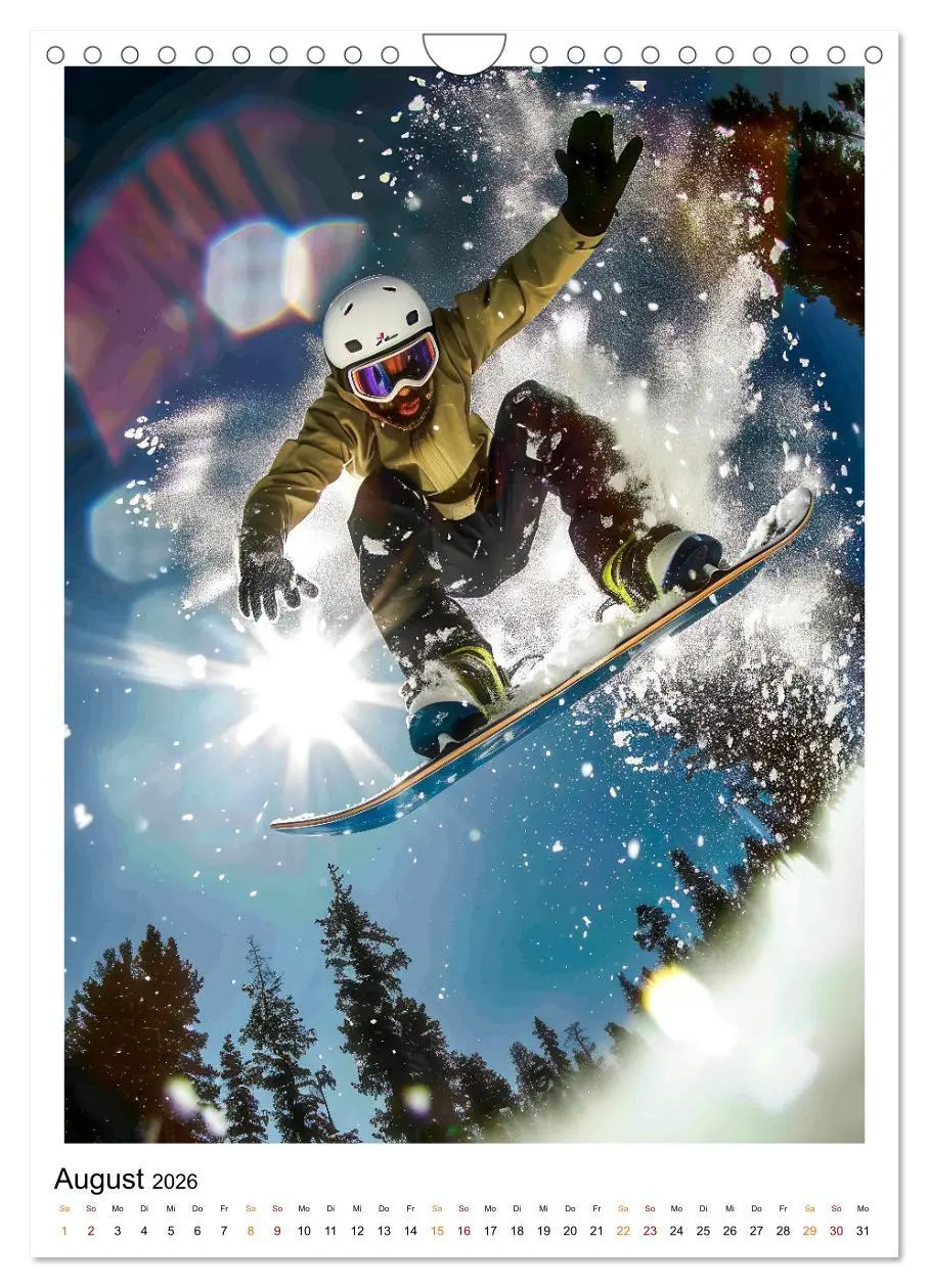 Bild: 9783516254464 | Snowboarden - coole Tage (Wandkalender 2026 DIN A4 hoch), CALVENDO...