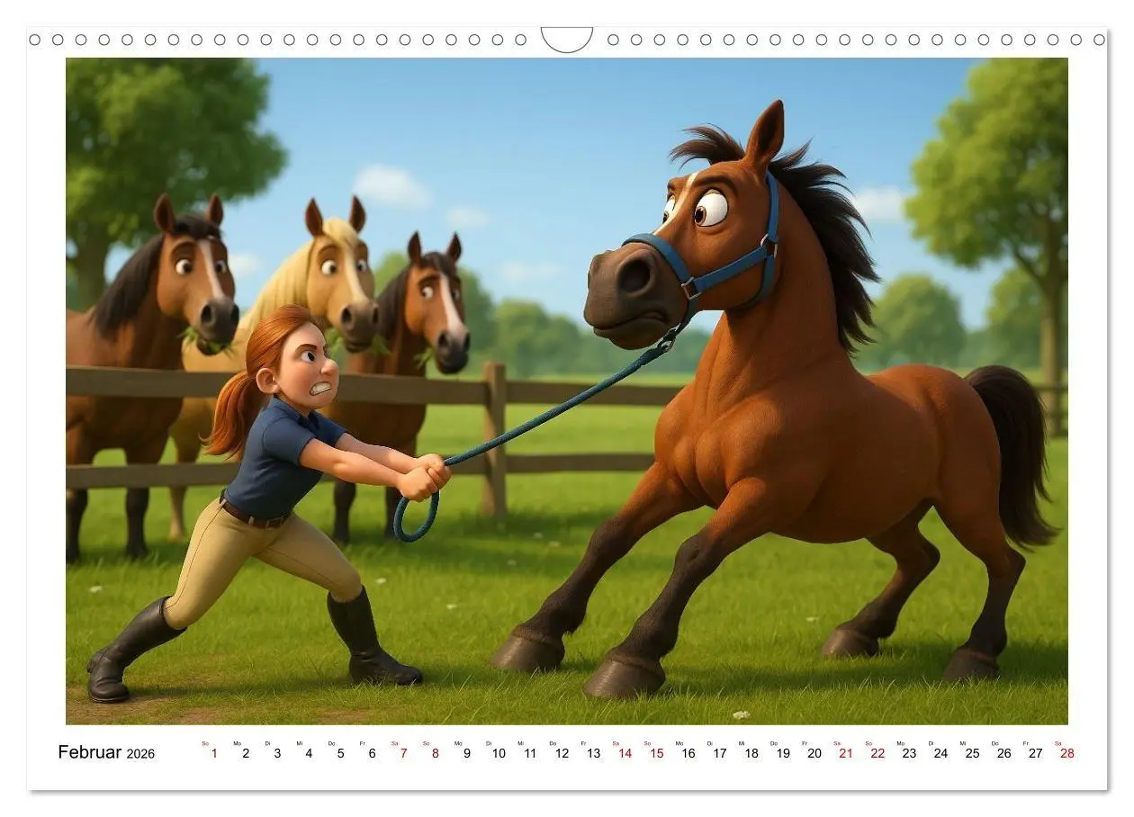 Bild: 9783516704464 | Mädchen brauchen ein Hoppi (Wandkalender 2026 DIN A3 quer),...