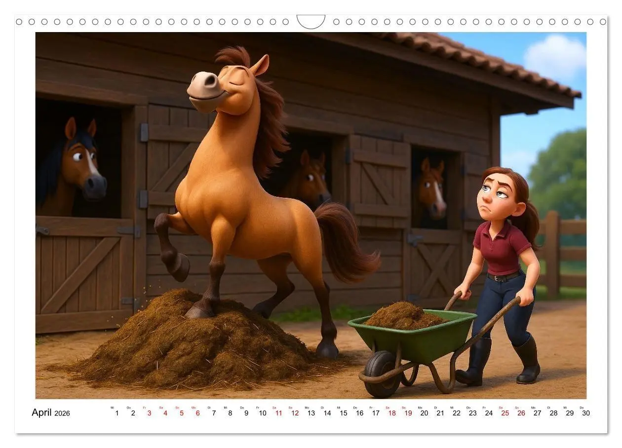 Bild: 9783516704464 | Mädchen brauchen ein Hoppi (Wandkalender 2026 DIN A3 quer),...